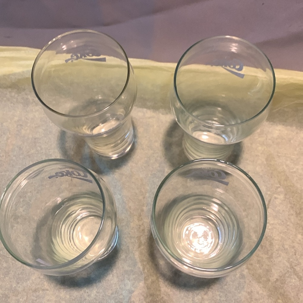 Coca-Cola 1970s Vintage 6.5" ENJOY COKE Bell Glass Tumbler Cup White Large - Picture 6 of 10